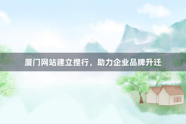 厦门网站建立捏行，助力企业品牌升迁